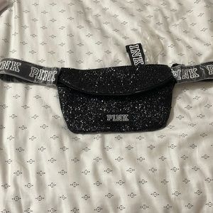 New without tags Pink black belt bag